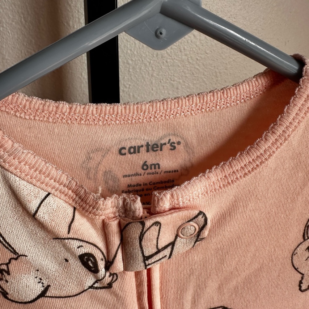 Carters 6 month footsie 2 way zip - Picture 2 of 5